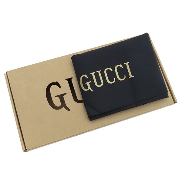 Gucci Long Wallet Off the Grid Zip Around Wallet Nylon Leather Black Silver