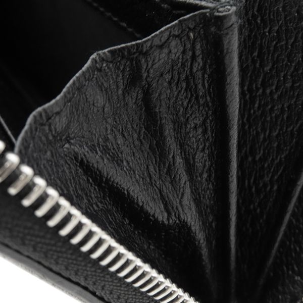 Gucci Long Wallet Off the Grid Zip Around Wallet Nylon Leather Black Silver