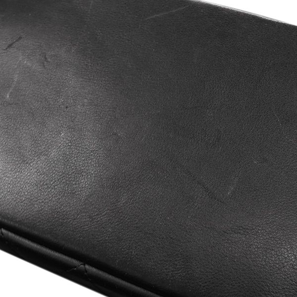 Chanel Tote Bag Cambon Line Leather Black X White Silver Hardware Black Pink