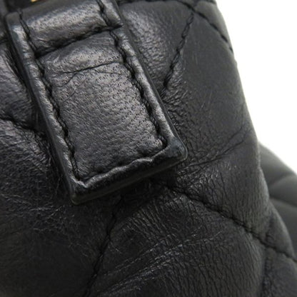 Chanel Shoulder Bag Matelasse Tweed Shoulder Lambskin Tweed Black Vintage