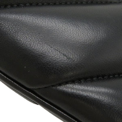 Gucci Shoulder Bag GG Marmont Small Leather Black Vintage Hardware Black Chain