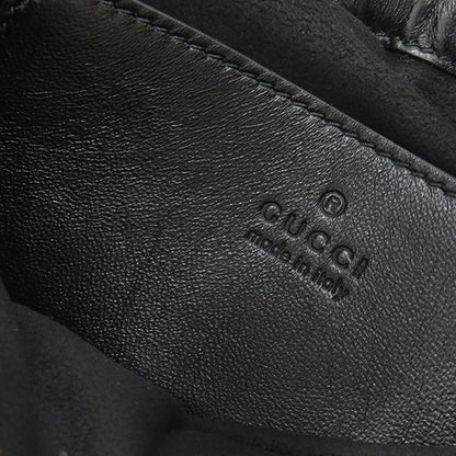 Gucci Shoulder Bag GG Marmont Small Leather Black Vintage Hardware Black Chain