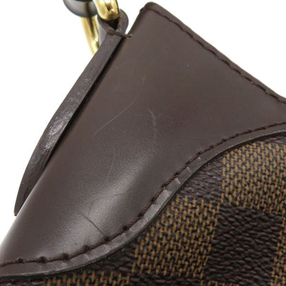 Louis Vuitton Shoulder Bag Thames GM Damier Canvas Damier Ebene Gold Hardware