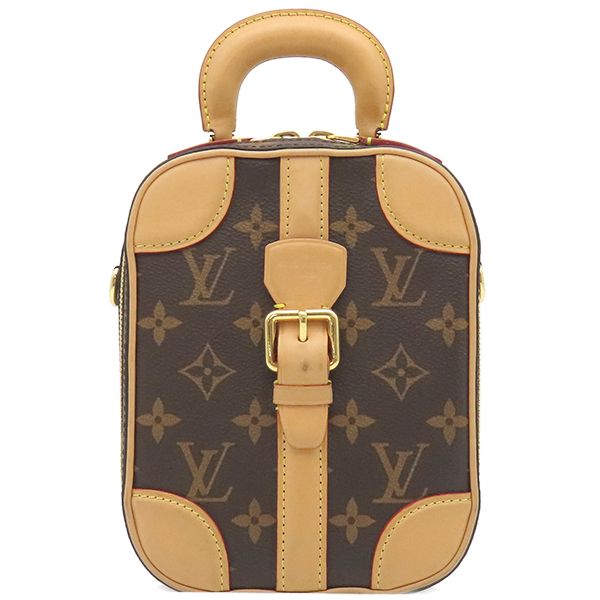Louis Vuitton 2way Bag Valisette Vertical Monogram Canvas Monogram Gold