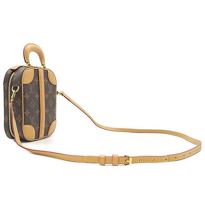Louis Vuitton 2way Bag Valisette Vertical Monogram Canvas Monogram Gold