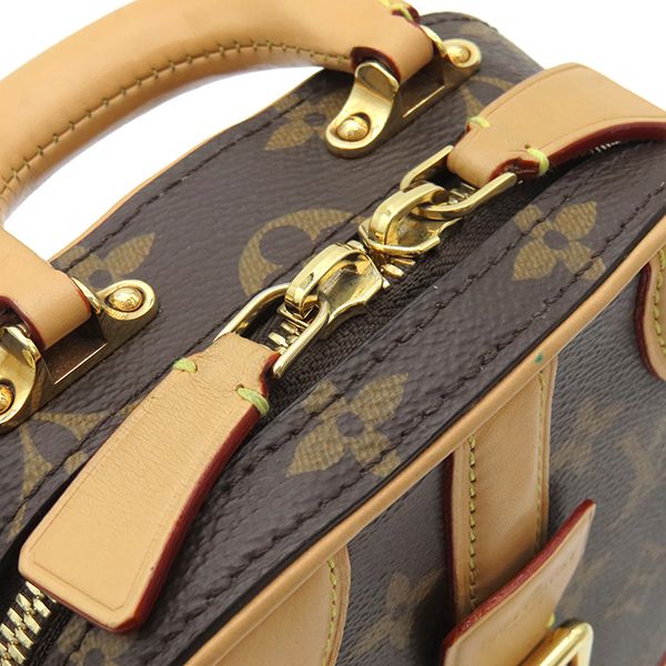 Louis Vuitton 2way Bag Valisette Vertical Monogram Canvas Monogram Gold