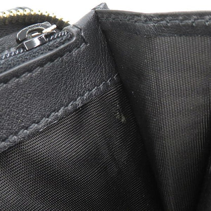 Gucci Long Wallet Micro Gucci Guccissima Leather Black Gold Hardware Black Double G