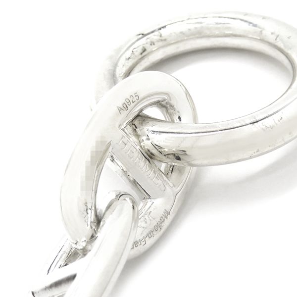 Hermes Bracelet Chaine D'ancre TGM 9 Frames Silver 925 Silver Star Ring Silver