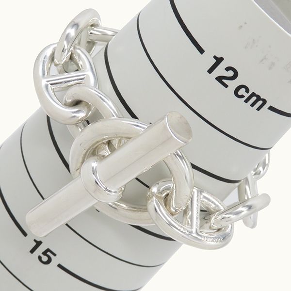 Hermes Bracelet Chaine D'ancre TGM 9 Frames Silver 925 Silver Star Ring Silver