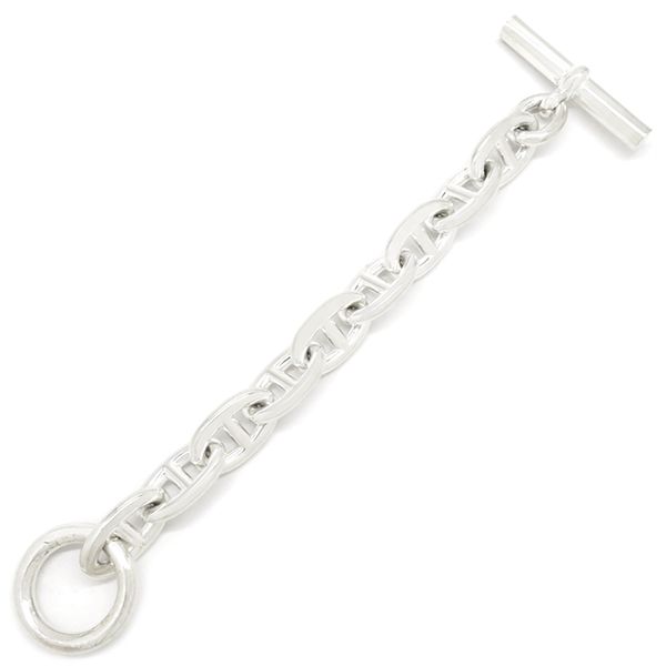 Hermes Bracelet Chaine D'ancre TGM 9 Frames Silver 925 Silver Star Ring Silver