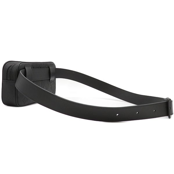 Louis Vuitton Clutch Bag Pochette Volga Taurillon Leather Noir Black Hardware