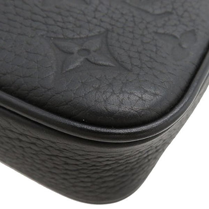 Louis Vuitton Clutch Bag Pochette Volga Taurillon Leather Noir Black Hardware