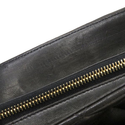 Chanel Shoulder Bag Matelasse Leather Black Gold Hardware Black Chain Shoulder