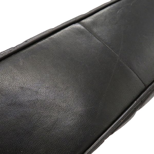 Chanel Shoulder Bag Matelasse Leather Black Gold Hardware Black Chain Shoulder