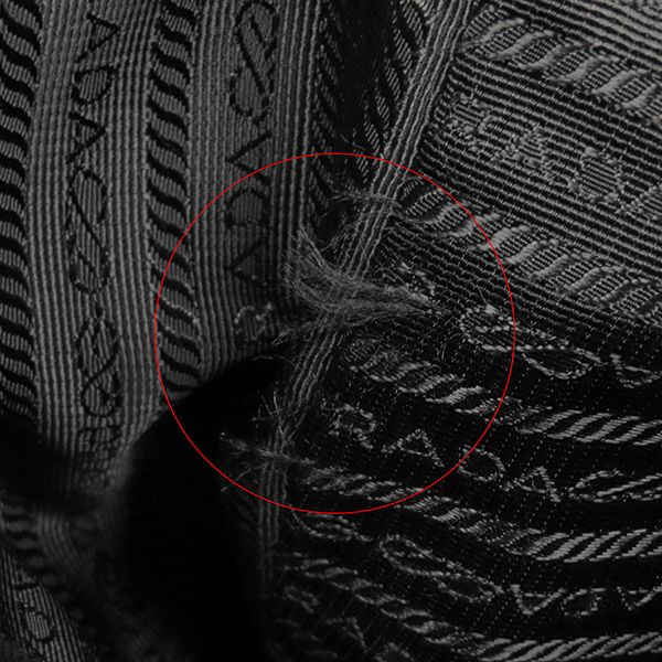 Prada Shoulder Bag Nylon Messenger Bag Nylon Leather Black Silver Hardware