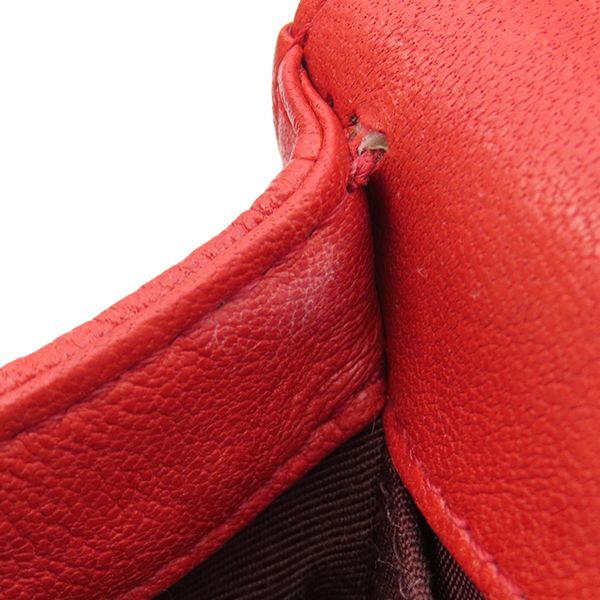 Chanel Shoulder Bag Boy Chanel Calfskin Red Silver Hardware Studs Red Shoulder