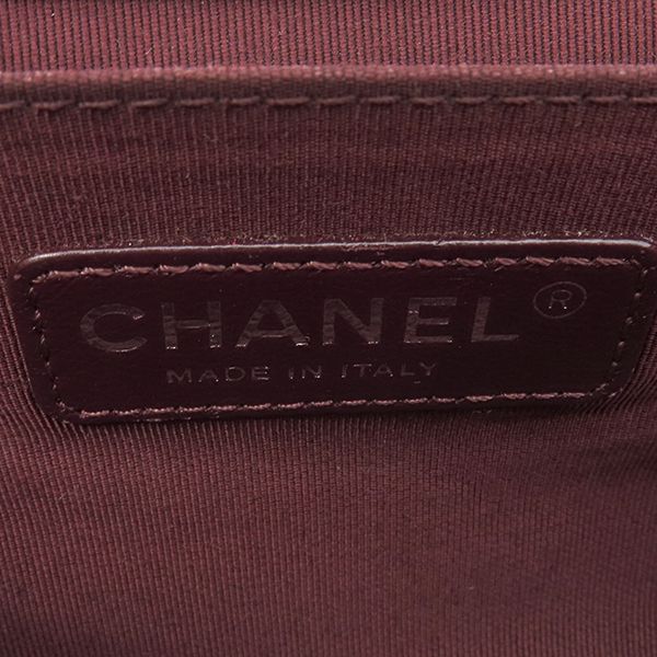 Chanel Shoulder Bag Boy Chanel Calfskin Red Silver Hardware Studs Red Shoulder