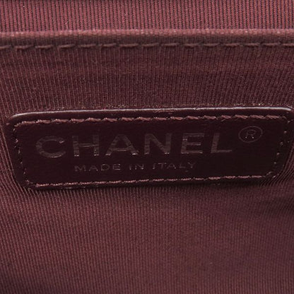 Chanel Shoulder Bag Boy Chanel Calfskin Red Silver Hardware Studs Red Shoulder