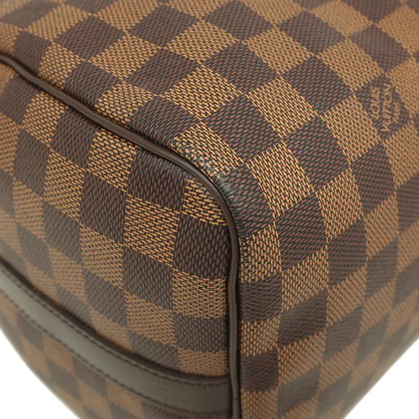 Louis Vuitton Handbag Speedy Bandoliere 30 Damier Canvas Damier Ebene Gold