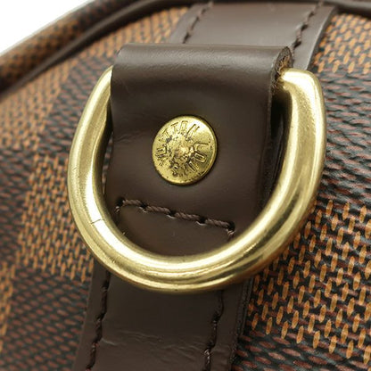 Louis Vuitton Handbag Speedy Bandoliere 30 Damier Canvas Damier Ebene Gold