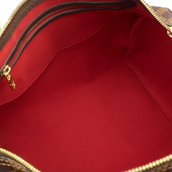 Louis Vuitton Handbag Speedy Bandoliere 30 Damier Canvas Damier Ebene Gold