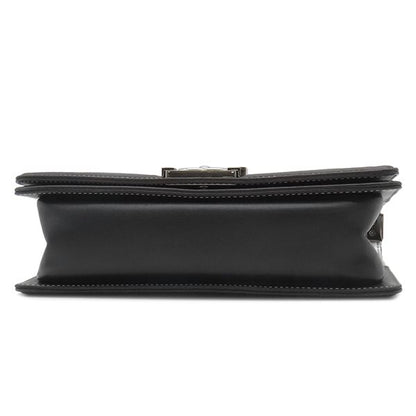 Chanel Shoulder Bag Boy Chanel Calf Silver and Black Silver Hardware Black