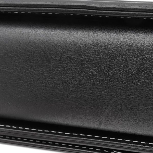 Chanel Shoulder Bag Boy Chanel Calf Silver and Black Silver Hardware Black