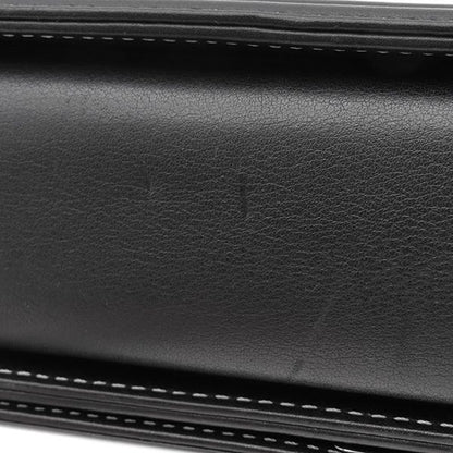 Chanel Shoulder Bag Boy Chanel Calf Silver and Black Silver Hardware Black