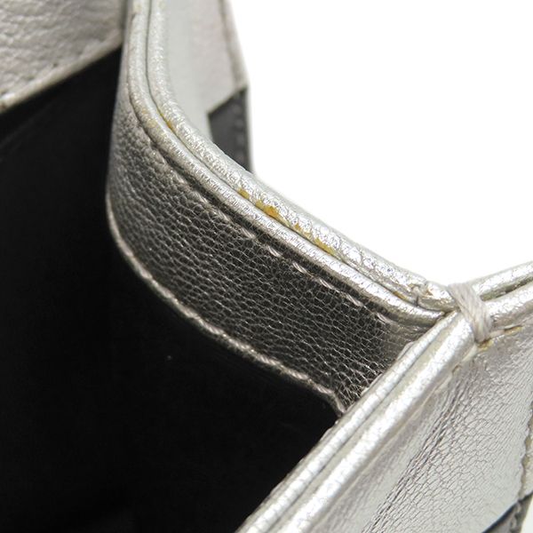 Chanel Shoulder Bag Boy Chanel Calf Silver and Black Silver Hardware Black