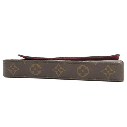 Louis Vuitton Chain Wallet Pochette Felicie Monogram Canvas Fuchsia Gold