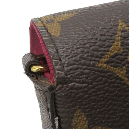 Louis Vuitton Chain Wallet Pochette Felicie Monogram Canvas Fuchsia Gold