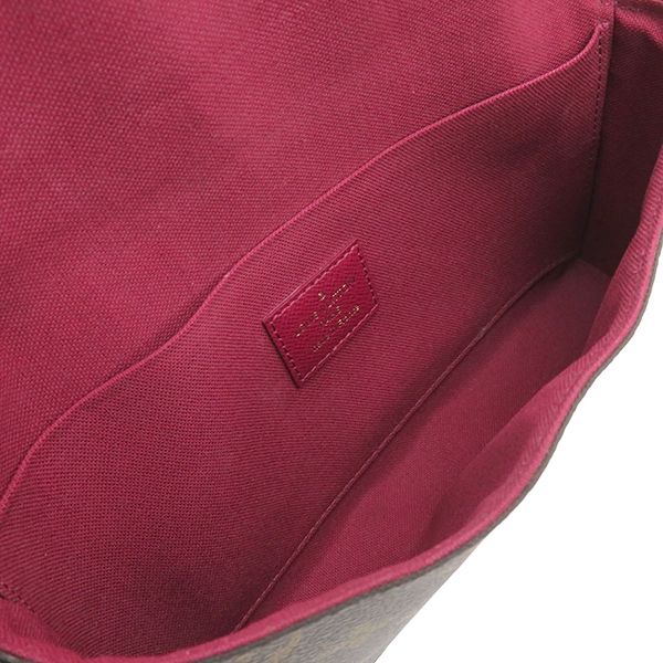 Louis Vuitton Chain Wallet Pochette Felicie Monogram Canvas Fuchsia Gold