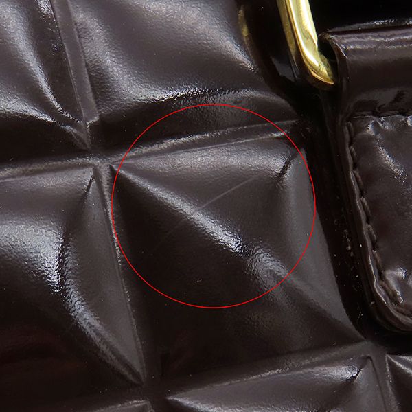 Chanel Boston Bag Choco Bar Patent Leather Brown Gold Hardware Brown Boston Bag