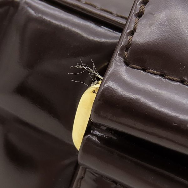 Chanel Boston Bag Choco Bar Patent Leather Brown Gold Hardware Brown Boston Bag