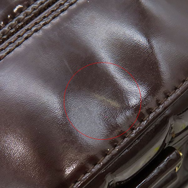 Chanel Boston Bag Choco Bar Patent Leather Brown Gold Hardware Brown Boston Bag