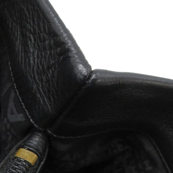 Chanel Handbag Coco Mark Tote Bag Caviar Skin Black Mattogo Old Hardware Black