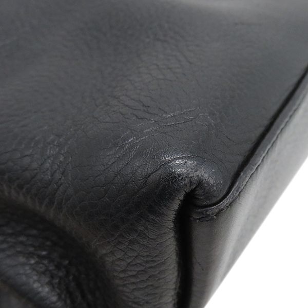 Chanel Handbag Coco Mark Tote Bag Caviar Skin Black Mattogo Old Hardware Black