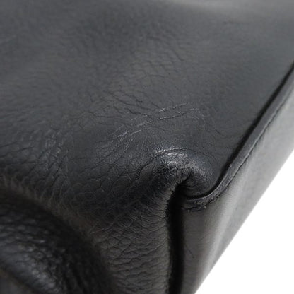 Chanel Handbag Coco Mark Tote Bag Caviar Skin Black Mattogo Old Hardware Black