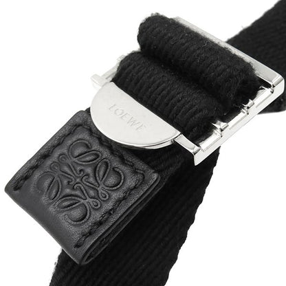 Loewe Shoulder Bag Anagram Mini Camera Bag Jacquard Calfskin Black and Gray