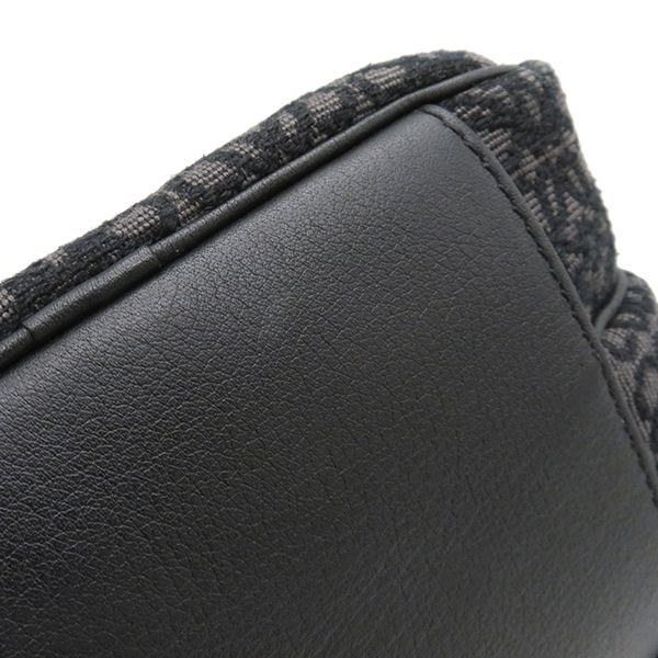 Loewe Shoulder Bag Anagram Mini Camera Bag Jacquard Calfskin Black and Gray