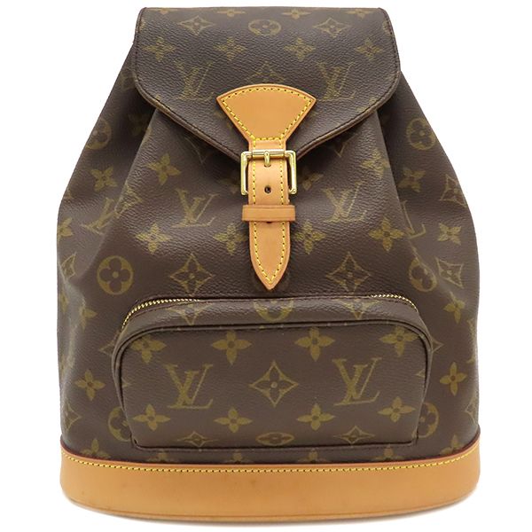 Louis Vuitton Backpack Daypack Montsouris MM Monogram Canvas Monogram Gold