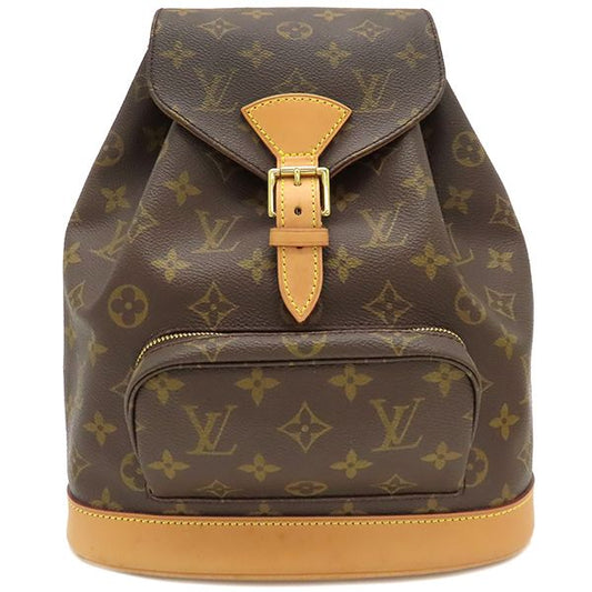 Louis Vuitton Backpack Daypack Montsouris MM Monogram Canvas Monogram Gold