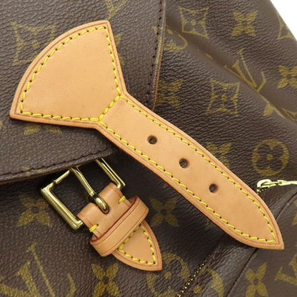 Louis Vuitton Backpack Daypack Montsouris MM Monogram Canvas Monogram Gold