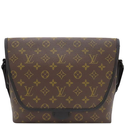 Louis Vuitton Shoulder Bag Magnetic Messenger Monogram Macassar Monogram Black