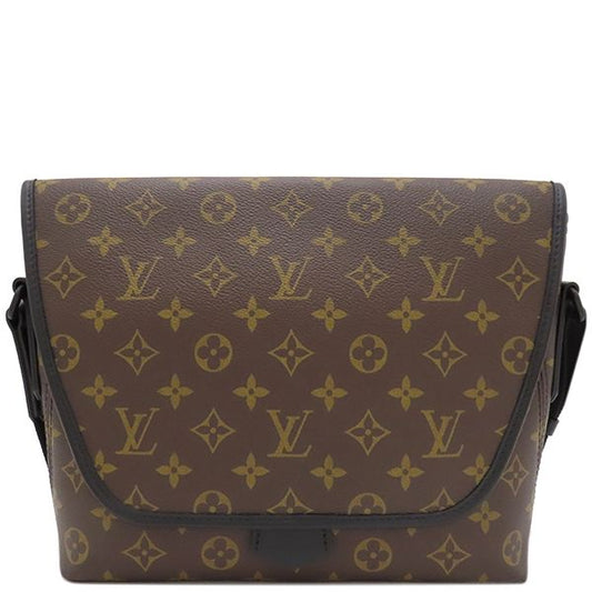 Louis Vuitton Shoulder Bag Magnetic Messenger Monogram Macassar Monogram Black
