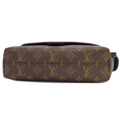Louis Vuitton Shoulder Bag Magnetic Messenger Monogram Macassar Monogram Black