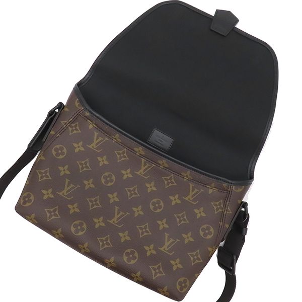 Louis Vuitton Shoulder Bag Magnetic Messenger Monogram Macassar Monogram Black
