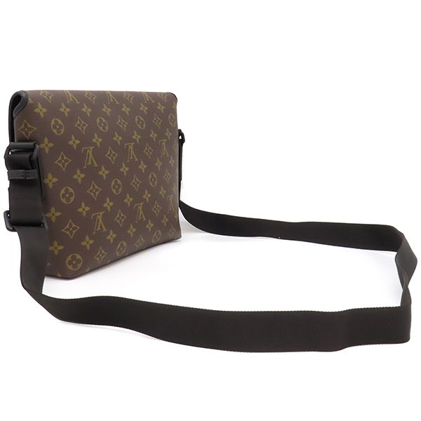 Louis Vuitton Shoulder Bag Magnetic Messenger Monogram Macassar Monogram Black