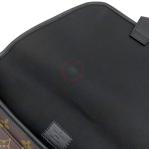 Louis Vuitton Shoulder Bag Magnetic Messenger Monogram Macassar Monogram Black