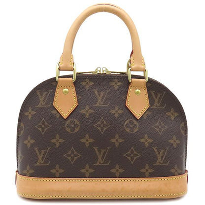 Louis Vuitton 2way Bag Alma BB Monogram Canvas Monogram Gold Hardware Brown